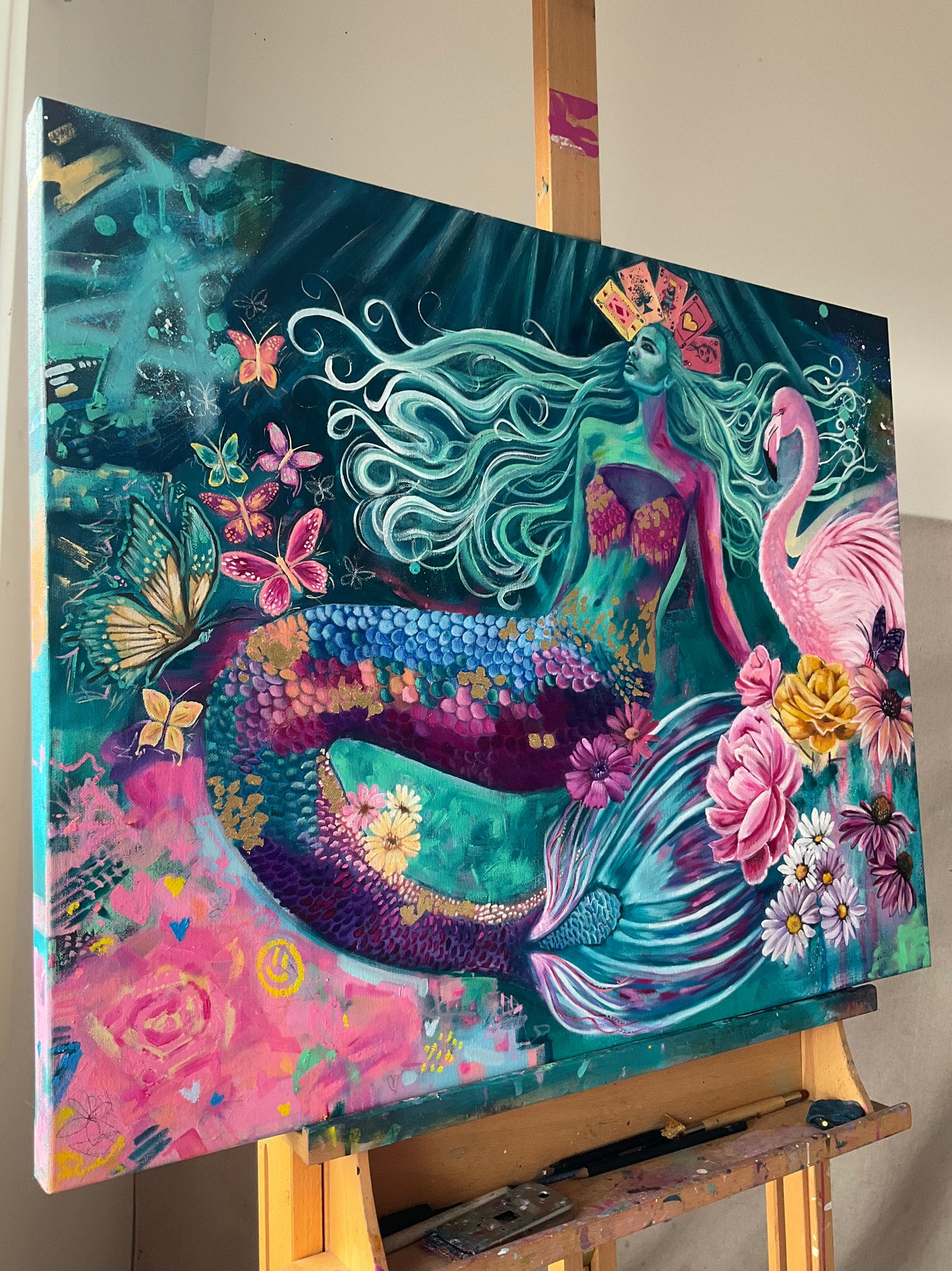 "Chaotic Calm" Original Mixed Media Painting